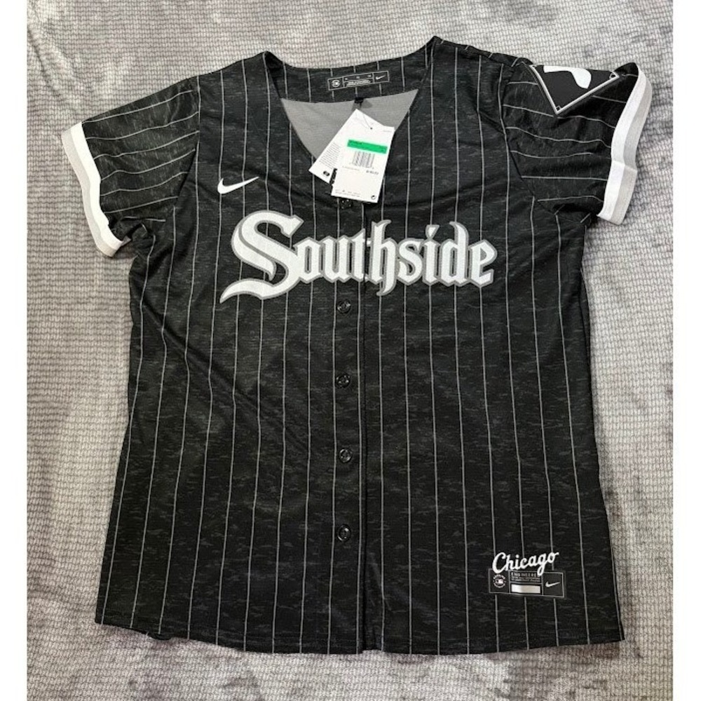 Nike Chicago White Sox City Connect Southside Anderson Jersey Black XL New